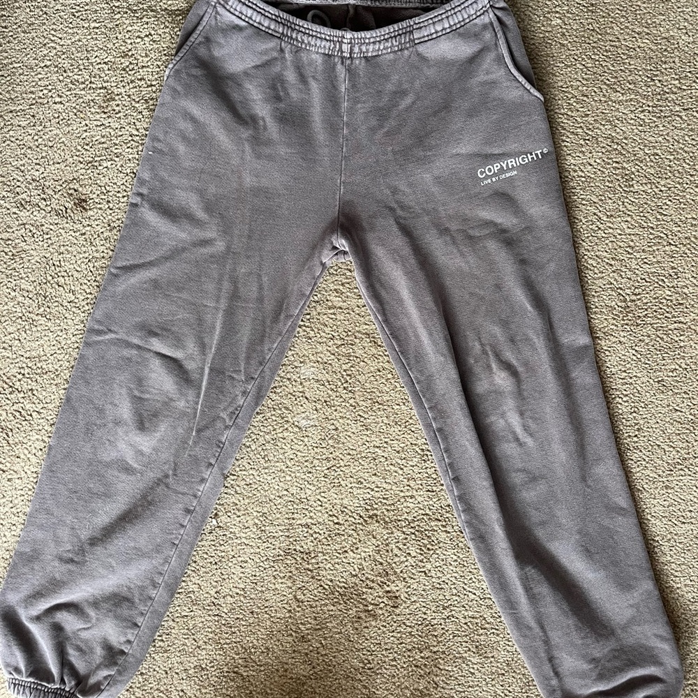 Beige Copyright Sweatpants